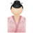 和服妇女粉红 Kimono women pink